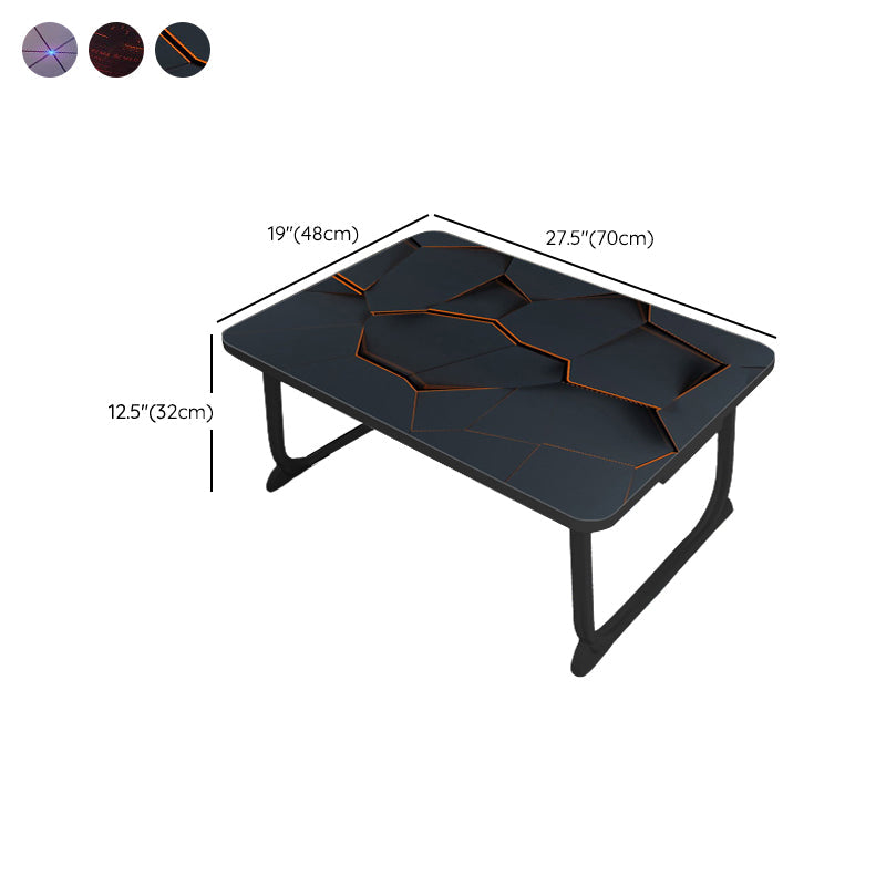 Forme rectangulaire Bureau de bureau de style moderne de forme moderne avec 2 lames pour la maison