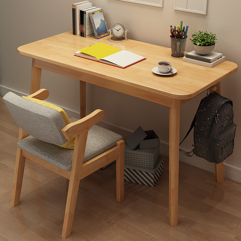 Modern Style Wooden Office Desk Rectangular Shape Task Desk with 4-Legs for Home Clearhalo 'furn' 'furn_office_desk' 'Furniture' 'Office Desks' 'Office Furniture' 'office_desk' 7150133