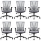 Modern Office Chair No Distressing Adjustable Seat Height Ergonomic Desk Chair 6 Piece Set Clearhalo 'furn' 'furn_office_chair' 'Furniture' 'Office Chairs' 'Office Furniture' 'office_chair' 7150385
