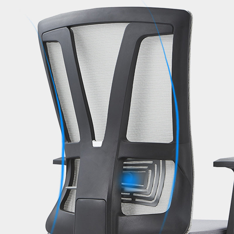 Modern Office Chair No Distressing Adjustable Seat Height Ergonomic Desk Chair Clearhalo 'furn' 'furn_office_chair' 'Furniture' 'Office Chairs' 'Office Furniture' 'office_chair' 7150386