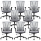 Modern Office Chair No Distressing Adjustable Seat Height Ergonomic Desk Chair 8 Piece Set Clearhalo 'furn' 'furn_office_chair' 'Furniture' 'Office Chairs' 'Office Furniture' 'office_chair' 7150387