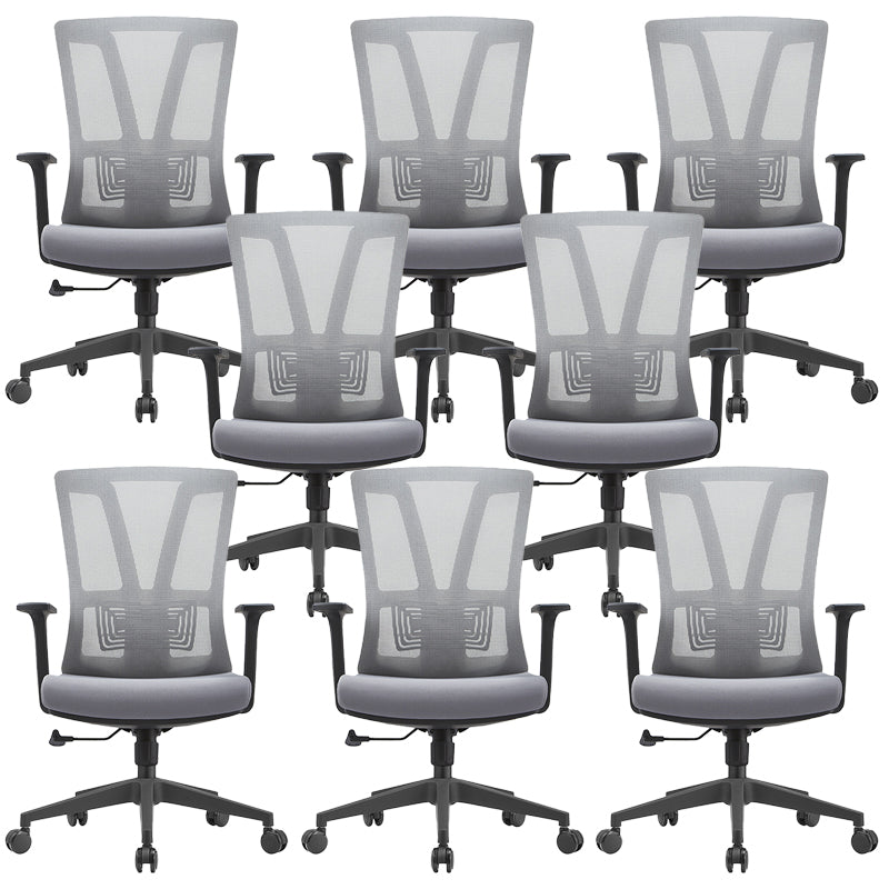 Modern Office Chair No Distressing Adjustable Seat Height Ergonomic Desk Chair 8 Piece Set Clearhalo 'furn' 'furn_office_chair' 'Furniture' 'Office Chairs' 'Office Furniture' 'office_chair' 7150387