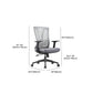 Modern Office Chair No Distressing Adjustable Seat Height Ergonomic Desk Chair Clearhalo 'furn' 'furn_office_chair' 'Furniture' 'Office Chairs' 'Office Furniture' 'office_chair' 7150393