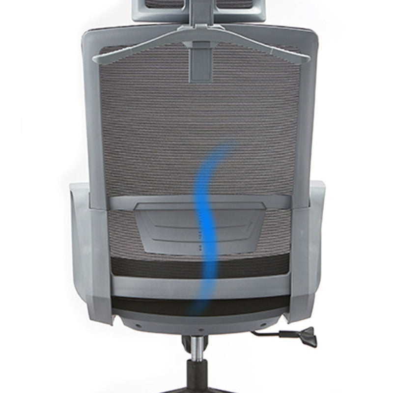 Modern Slide Chair Fixed Arms Adjustable Seat Height Desk Chair with Wheels Clearhalo 'furn' 'furn_office_chair' 'Furniture' 'Office Chairs' 'Office Furniture' 'office_chair' 7150415