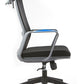 Modern Slide Chair Fixed Arms Adjustable Seat Height Desk Chair with Wheels Clearhalo 'furn' 'furn_office_chair' 'Furniture' 'Office Chairs' 'Office Furniture' 'office_chair' 7150418