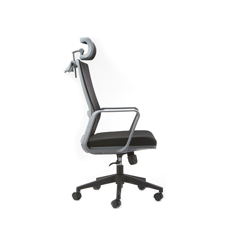 Modern Slide Chair Fixed Arms Adjustable Seat Height Desk Chair with Wheels Clearhalo 'furn' 'furn_office_chair' 'Furniture' 'Office Chairs' 'Office Furniture' 'office_chair' 7150421