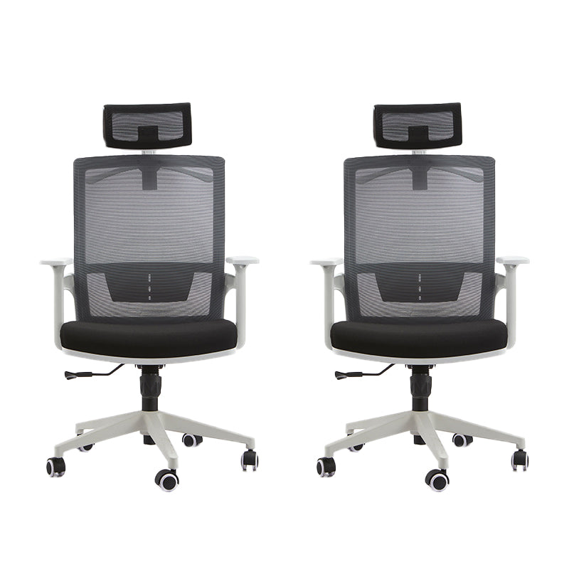 Modern Fixed Arms Office Chair Slide No Distressing Ergonomic Desk Chair 2 Piece Set Clearhalo 'furn' 'furn_office_chair' 'Furniture' 'Office Chairs' 'Office Furniture' 'office_chair' 7150424