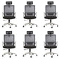 Modern Fixed Arms Office Chair Slide No Distressing Ergonomic Desk Chair 6 Piece Set Clearhalo 'furn' 'furn_office_chair' 'Furniture' 'Office Chairs' 'Office Furniture' 'office_chair' 7150428