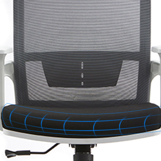 Modern Fixed Arms Office Chair Slide No Distressing Ergonomic Desk Chair Clearhalo 'furn' 'furn_office_chair' 'Furniture' 'Office Chairs' 'Office Furniture' 'office_chair' 7150429