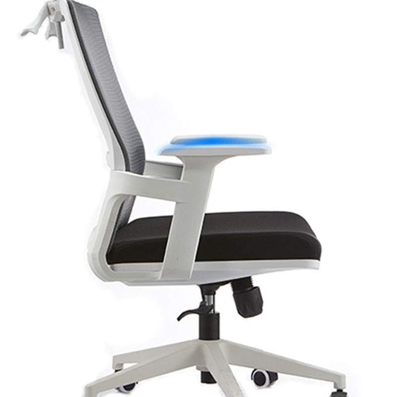 Modern Fixed Arms Office Chair Slide No Distressing Ergonomic Desk Chair Clearhalo 'furn' 'furn_office_chair' 'Furniture' 'Office Chairs' 'Office Furniture' 'office_chair' 7150433