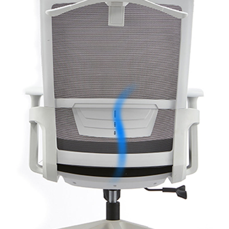 Modern Fixed Arms Office Chair Slide No Distressing Ergonomic Desk Chair Clearhalo 'furn' 'furn_office_chair' 'Furniture' 'Office Chairs' 'Office Furniture' 'office_chair' 7150434