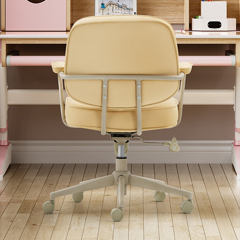 Modern Padded Arms Office Chair Leather No Distressing Ergonomic Desk Chair Clearhalo 'furn' 'furn_office_chair' 'Furniture' 'Office Chairs' 'Office Furniture' 'office_chair' 7150456