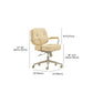 Modern Padded Arms Office Chair Leather No Distressing Ergonomic Desk Chair Clearhalo 'furn' 'furn_office_chair' 'Furniture' 'Office Chairs' 'Office Furniture' 'office_chair' 7150466