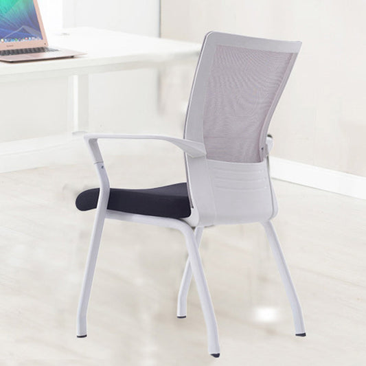 Sedia da ufficio a armi fisse nessuna sedia da scrivania ergonomica moderna angosciante