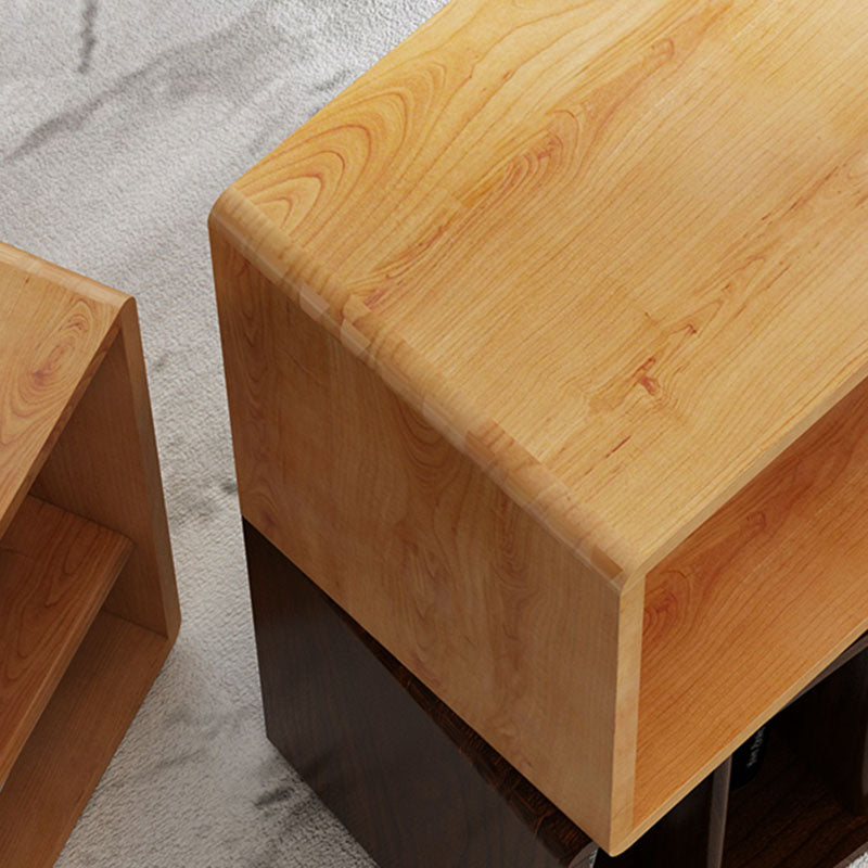 Libreria con libreria a goccia aperta in legno per la casa