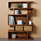 Geometric Closed Back Bookshelf Contemporary Wood Bookcase with Shelves Clearhalo 'Bookcases' 'furn' 'furn_bookcases' 'Furniture' 'Office Furniture' 7155083
