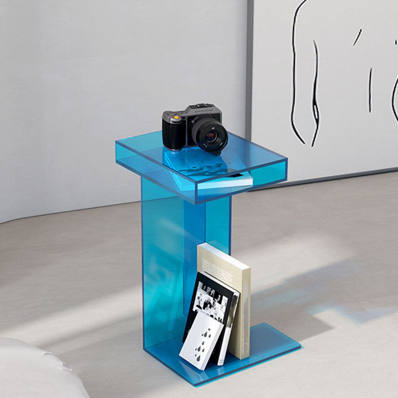 Zeitgenössische offene vertikale Bücherregal Acryl -Bücherregal für das Heimbüro