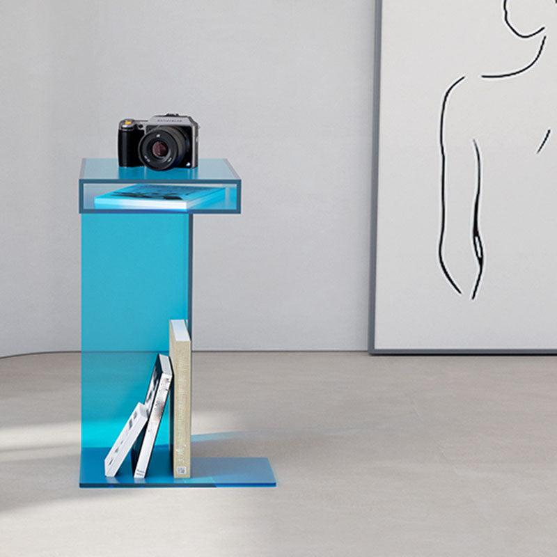 Zeitgenössische offene vertikale Bücherregal Acryl -Bücherregal für das Heimbüro