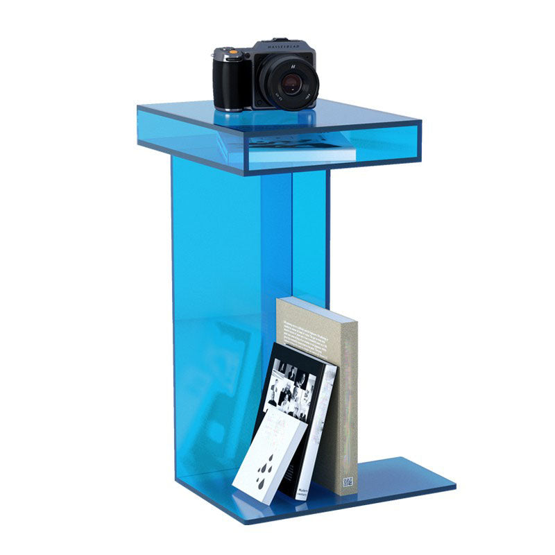 Zeitgenössische offene vertikale Bücherregal Acryl -Bücherregal für das Heimbüro