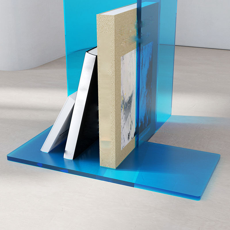 Zeitgenössische offene vertikale Bücherregal Acryl -Bücherregal für das Heimbüro