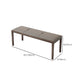 Contemporary Solid Wood Bench Brown Seating Bench with 4 Legs Clearhalo 'Benches' 'Chairs & Seating' 'furn' 'furn_benches' 'Furniture' 'Living Room Furniture' 7155270