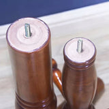 Hall d'entrée moderne du milieu du siècle cintre en bois avec 9 crochets