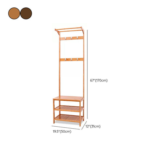 Midcentury Modern Hall Stand Wooden Hall with Scaffali