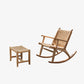 Modern Style Wood Base Rocking Chair Leisure Chaise Lazy Chair for Balcony Clearhalo 'Chairs & Seating' 'furn' 'furn_rocking_chairs' 'Furniture' 'Living Room Furniture' 'Rocking Chairs' 'rocking_chairs' 7155573
