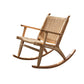 Modern Style Wood Base Rocking Chair Leisure Chaise Lazy Chair for Balcony Clearhalo 'Chairs & Seating' 'furn' 'furn_rocking_chairs' 'Furniture' 'Living Room Furniture' 'Rocking Chairs' 'rocking_chairs' 7155574