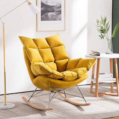 Chaise à bascule de canapé unique contemporain chaise à bascule intérieure avec coussin