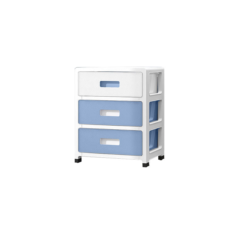 Coastal Cabinet Plastic Drawers Filing Cabinet for Home Office Blue 3 Clearhalo 'Filing Cabinets' 'filling_cabinets' 'furn' 'furn_filling_cabinets' 'Furniture' 'Office Furniture' 7156748