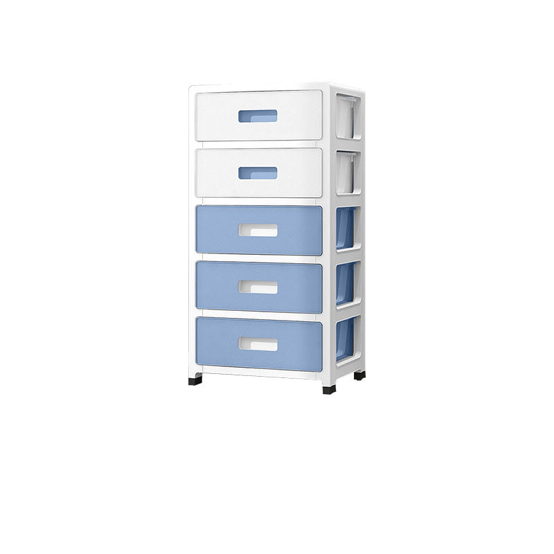 Coastal Cabinet Plastic Drawers Filing Cabinet for Home Office Blue 5 Clearhalo 'Filing Cabinets' 'filling_cabinets' 'furn' 'furn_filling_cabinets' 'Furniture' 'Office Furniture' 7156751