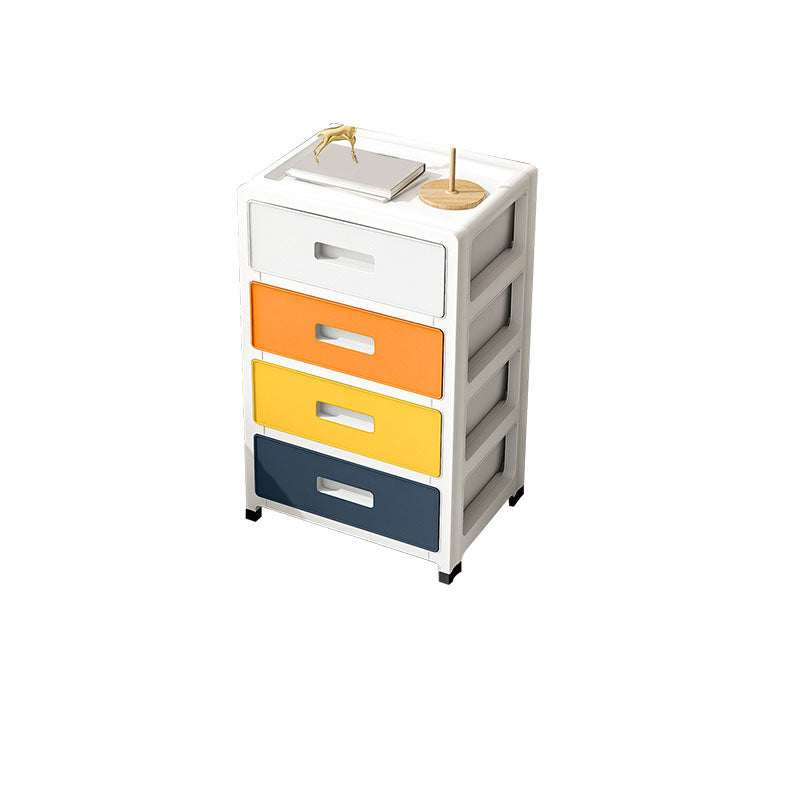 Coastal Cabinet Plastic Drawers Filing Cabinet for Home Office Multi-Color 4 Clearhalo 'Filing Cabinets' 'filling_cabinets' 'furn' 'furn_filling_cabinets' 'Furniture' 'Office Furniture' 7156757