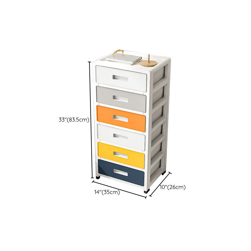 Coastal Cabinet Plastic Drawers Filing Cabinet for Home Office Clearhalo 'Filing Cabinets' 'filling_cabinets' 'furn' 'furn_filling_cabinets' 'Furniture' 'Office Furniture' 7156771