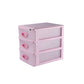 Contemporary Cabinet Plastic Drawers Storage Filing Cabinet for Office Pink 3 Clearhalo 'Filing Cabinets' 'filling_cabinets' 'furn' 'furn_filling_cabinets' 'Furniture' 'Office Furniture' 7156776