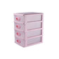 Contemporary Cabinet Plastic Drawers Storage Filing Cabinet for Office Pink 4 Clearhalo 'Filing Cabinets' 'filling_cabinets' 'furn' 'furn_filling_cabinets' 'Furniture' 'Office Furniture' 7156780