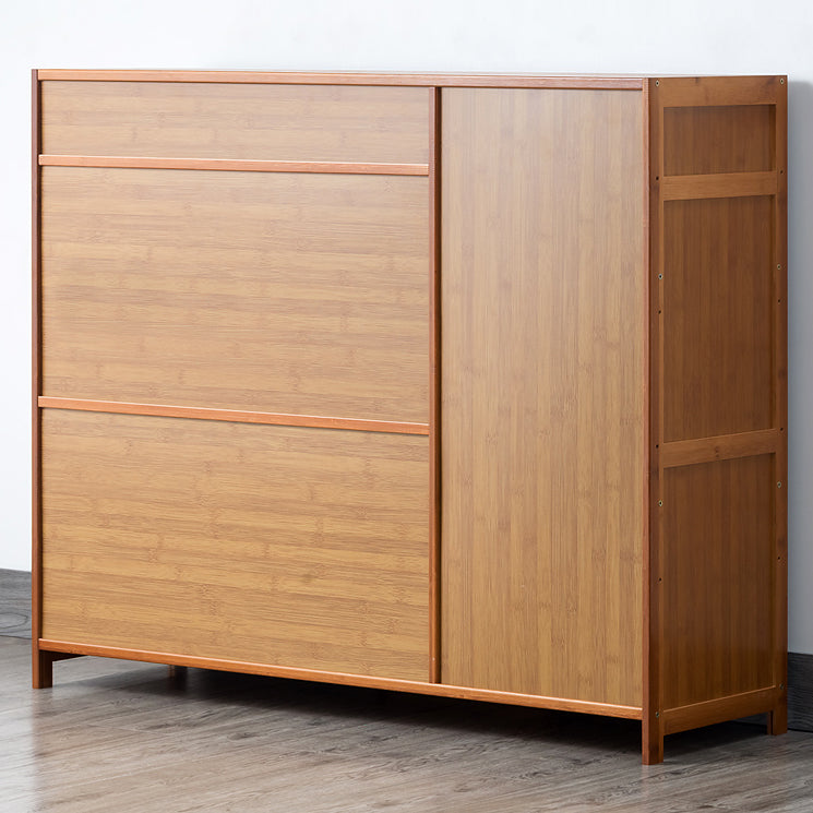 Server da pranzo di bambù Brown CABINATURA CONTEMPORATORE CONTROVERAMENTO con cassetto