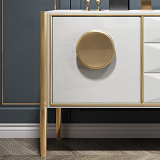 Server di pranzo in legno ingegnerizzato server a buffet contemporanei con cassetti