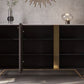 3-Door Sideboard Buffet Contemporary Dining Server for Dining Room Clearhalo 'buffet_sideboard' 'Buffets & Sideboards' 'furn' 'furn_buffet_sideboard' 'Furniture' 'Kitchen & Dining Furniture' 7156980