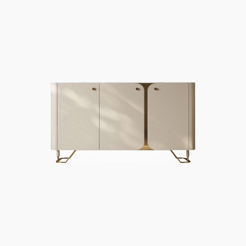 3 Doors Sideboard Buffet Contemporary Dining Server for Kitchen Light Gray Clearhalo 'buffet_sideboard' 'Buffets & Sideboards' 'furn' 'furn_buffet_sideboard' 'Furniture' 'Kitchen & Dining Furniture' 7156988