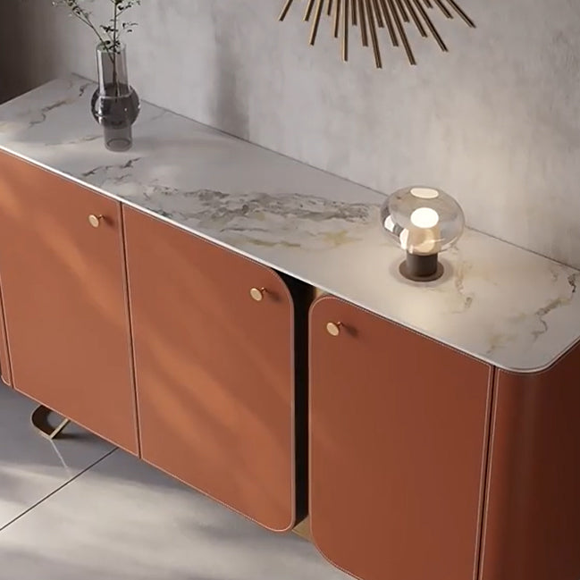 3 Doors Sideboard Buffet Contemporary Dining Server for Kitchen Clearhalo 'buffet_sideboard' 'Buffets & Sideboards' 'furn' 'furn_buffet_sideboard' 'Furniture' 'Kitchen & Dining Furniture' 7156994