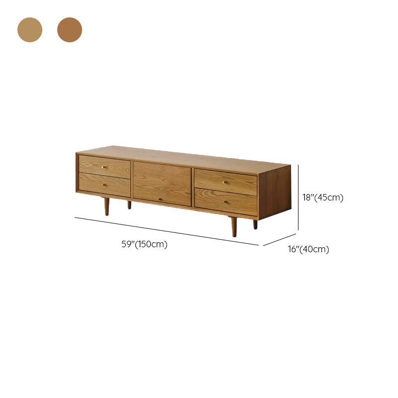 Solid Wood TV Media Console Glam TV Stand Console with Drawers Clearhalo 'furn' 'furn_tv_stands_entertainment_centers' 'Furniture' 'Living Room Furniture' 'TV Stands & Entertainment Centers' 'TV Stands & Media Storage Furniture' 'tv_stands_entertainment_centers' 7158773