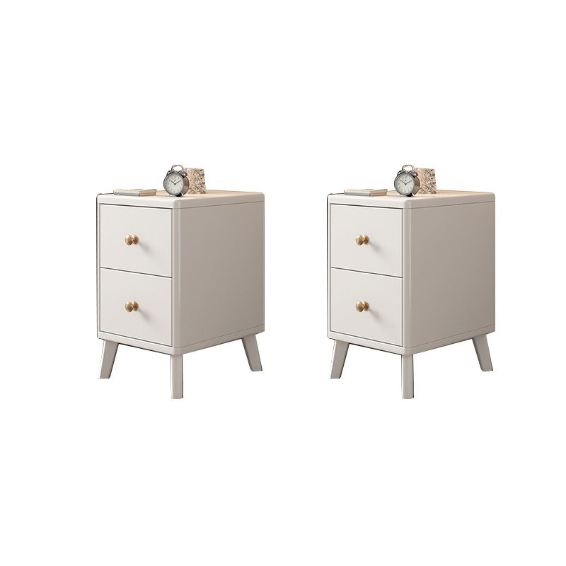 Eigentijdse lade opslagavondtafel rubberwood accent tafel nachtkastje voor slaapkamer