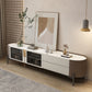 Contemporary TV Media Console Stone Media Console with Drawers 87"L x 16"W x 20"H Clearhalo 'furn' 'furn_tv_stands_entertainment_centers' 'Furniture' 'Living Room Furniture' 'TV Stands & Entertainment Centers' 'TV Stands & Media Storage Furniture' 'tv_stands_entertainment_centers' 7160898