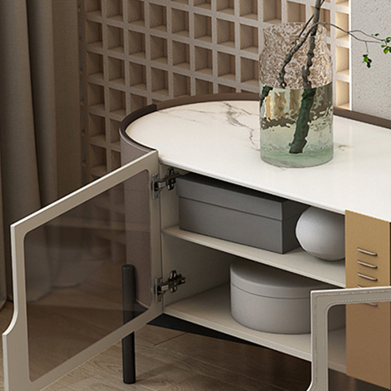 Contemporary TV Media Console Stone Media Console with Drawers Clearhalo 'furn' 'furn_tv_stands_entertainment_centers' 'Furniture' 'Living Room Furniture' 'TV Stands & Entertainment Centers' 'TV Stands & Media Storage Furniture' 'tv_stands_entertainment_centers' 7160901