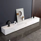Contemporary TV Stand Console White Stone Media Console with Drawers Clearhalo 'furn' 'furn_tv_stands_entertainment_centers' 'Furniture' 'Living Room Furniture' 'TV Stands & Entertainment Centers' 'TV Stands & Media Storage Furniture' 'tv_stands_entertainment_centers' 7160957