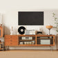 Scandinavian TV Media Console Solid Wood Media Console with Drawers 83"L x 16"W x 22"H Clear Clearhalo 'furn' 'furn_tv_stands_entertainment_centers' 'Furniture' 'Living Room Furniture' 'TV Stands & Entertainment Centers' 'TV Stands & Media Storage Furniture' 'tv_stands_entertainment_centers' 7160969
