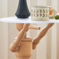 Table d'appoint d'accent en bois massif