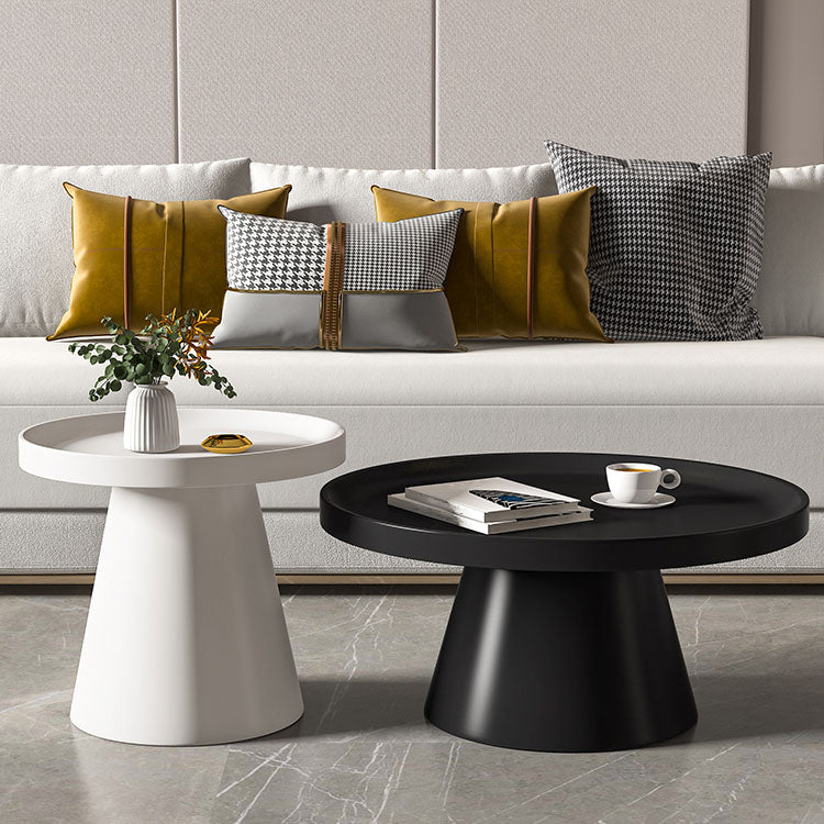 Metal Accent Side Table Table Pedestal Tray Top Side End Snack Table Clearhalo 'Coffee & Accent Tables' 'End & Side Tables' 'end_side_tables' 'furn' 'furn_end_side_tables' 'Furniture' 'Living Room Furniture' 7161873