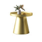 Metal Accent Side Table Table Pedestal Tray Top Side End Snack Table 19.7"L x 19.7"W x 19.7"H Gold 1 Clearhalo 'Coffee & Accent Tables' 'End & Side Tables' 'end_side_tables' 'furn' 'furn_end_side_tables' 'Furniture' 'Living Room Furniture' 7161884